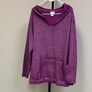 Danskin Women's Maroon Hoodie Sweatshirt
